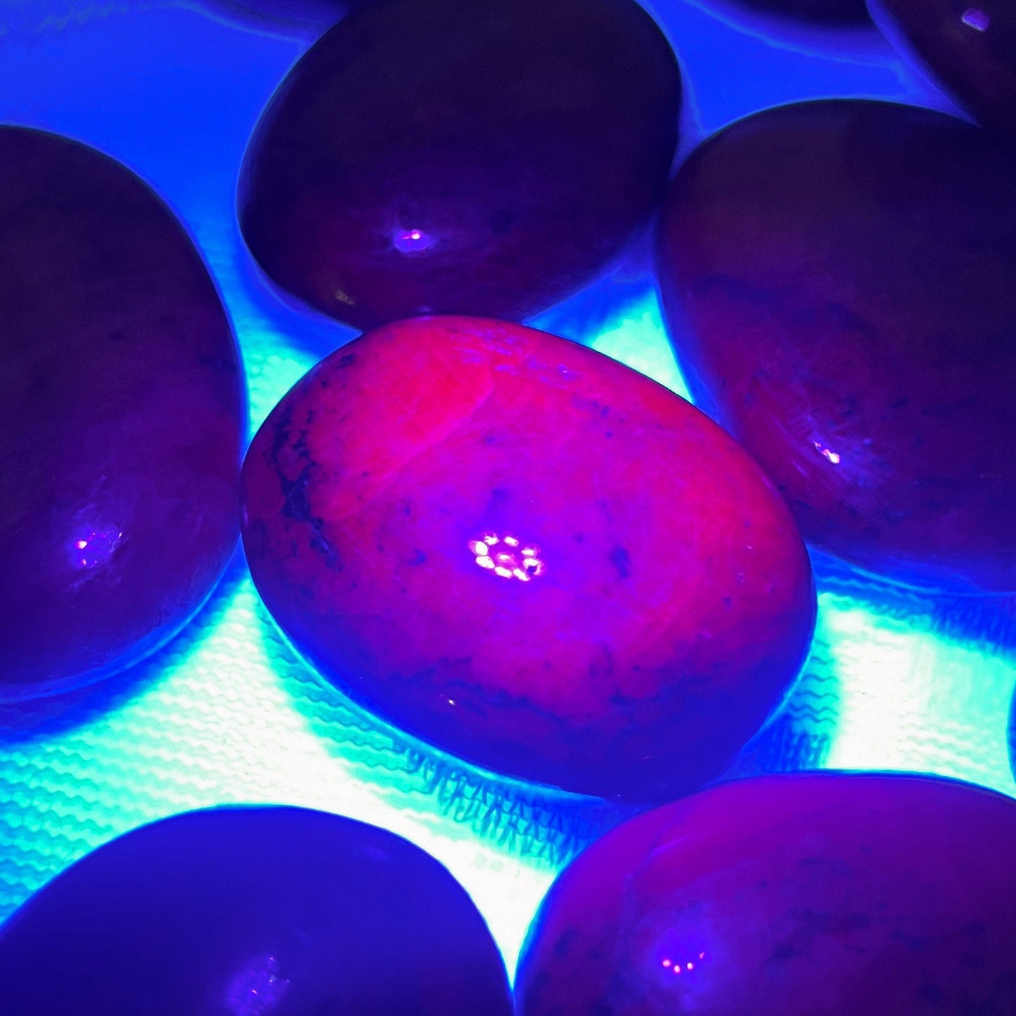 Ruby Corundum Pocket Stone