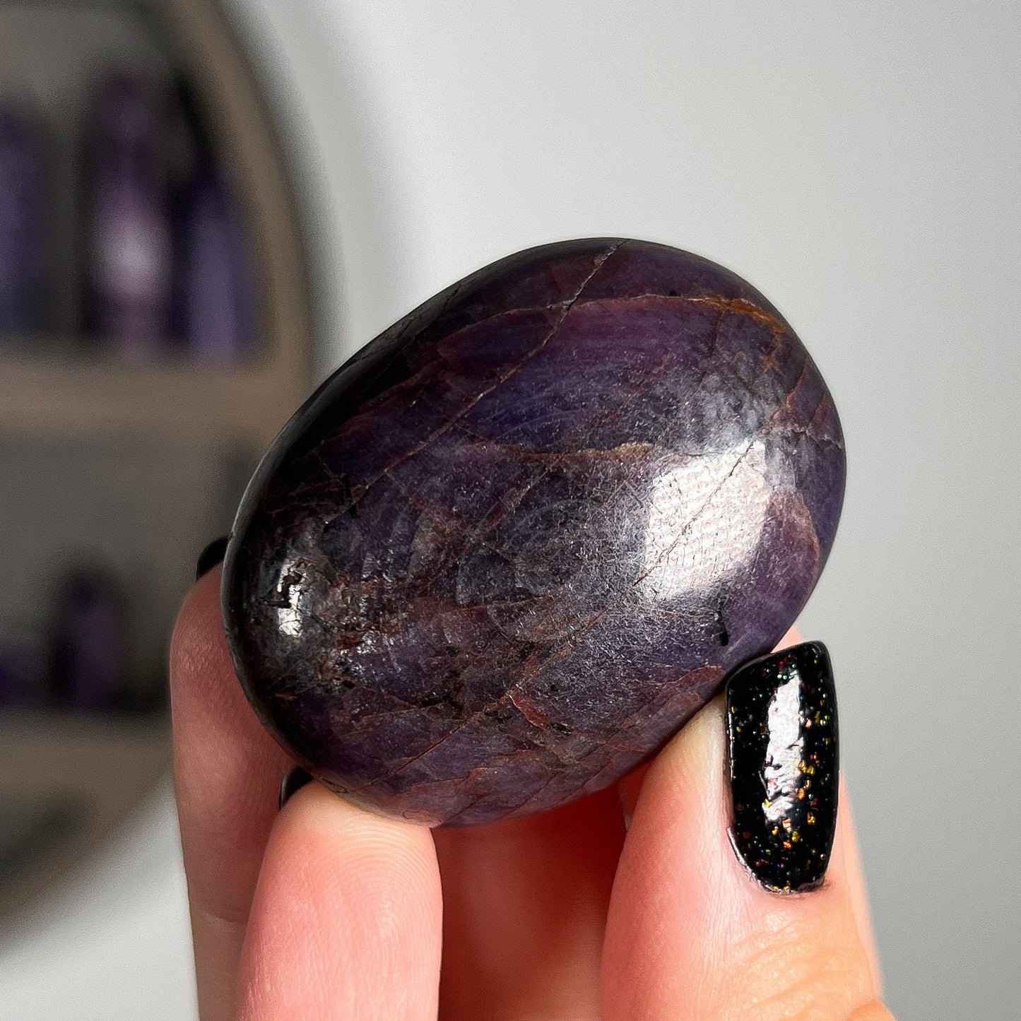 Ruby Corundum Pocket Stone