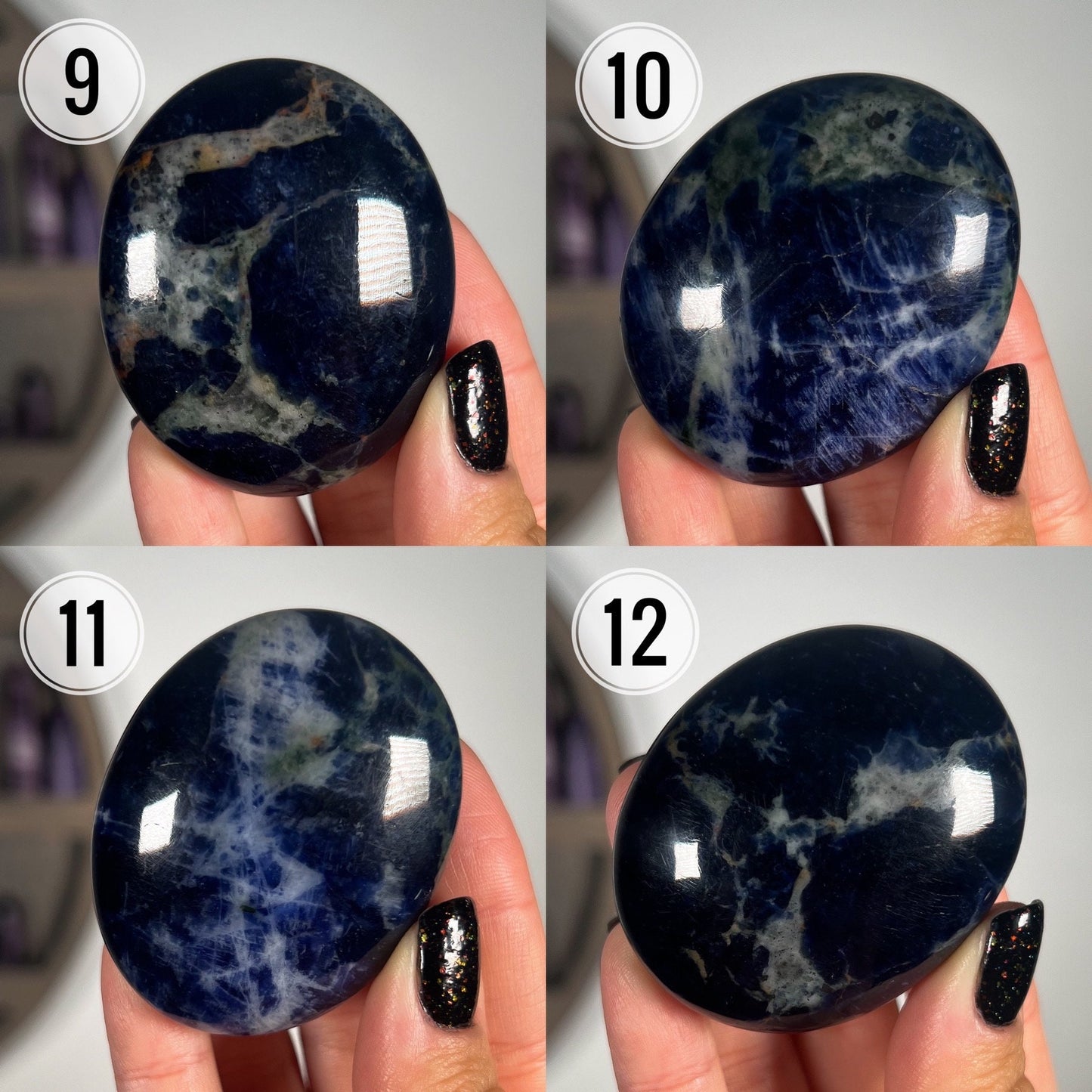 Sodalite Palm Stones