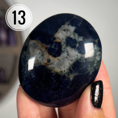 Sodalite Palm Stones