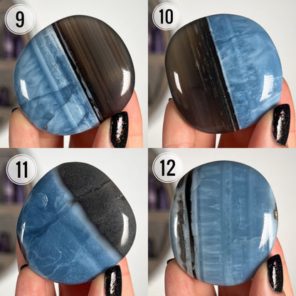 Blue Owyhee Opal Flat Palm