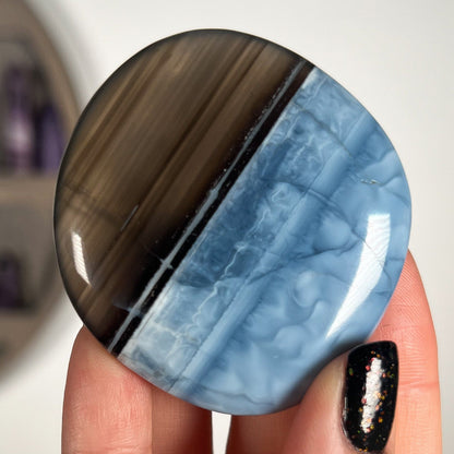 Blue Owyhee Opal Flat Palm