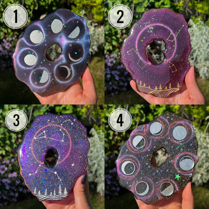 Resin Galaxy Sphere Stands