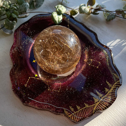 Resin Galaxy Sphere Stands