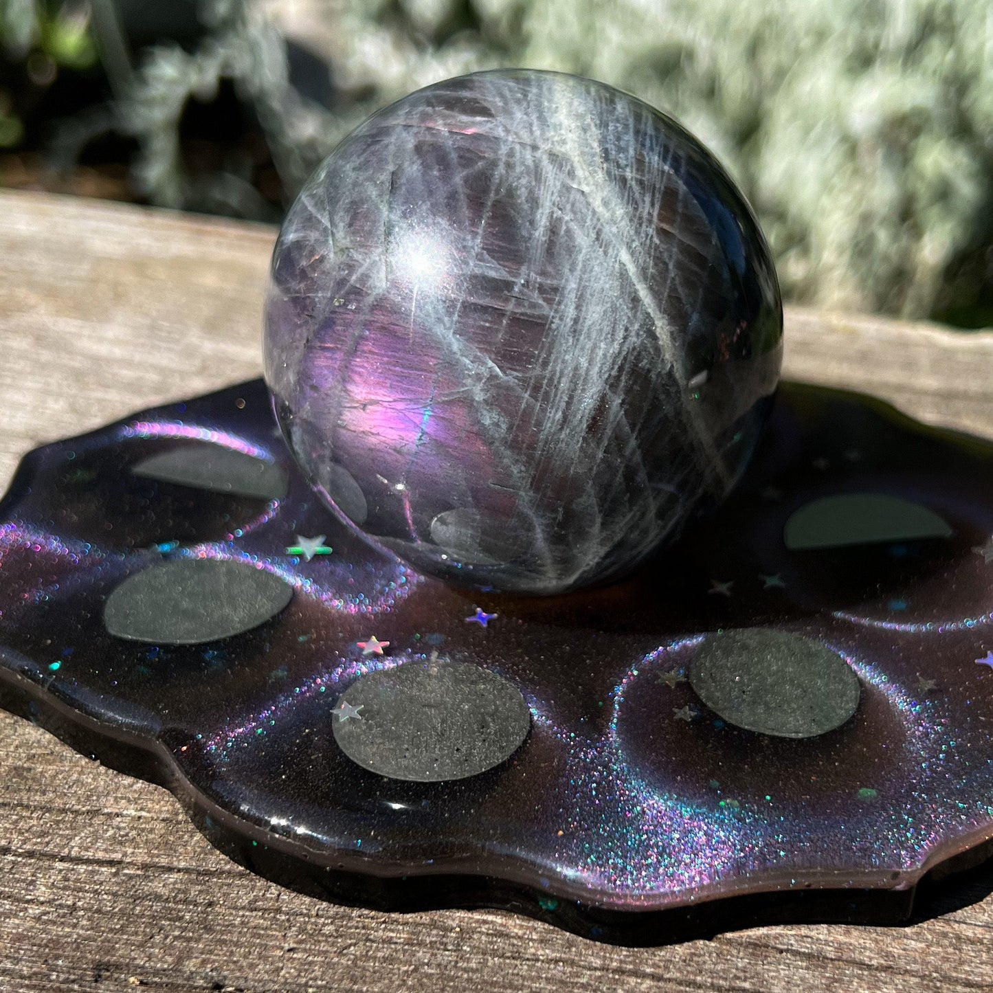 Resin Galaxy Sphere Stands