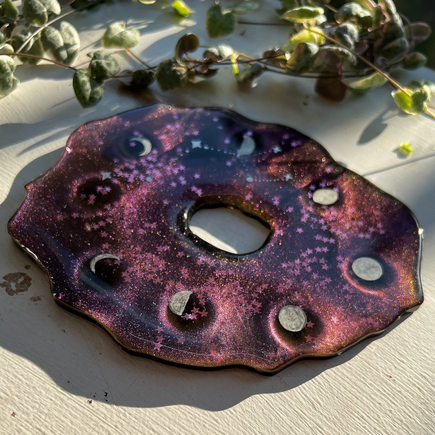Resin Galaxy Sphere Stands