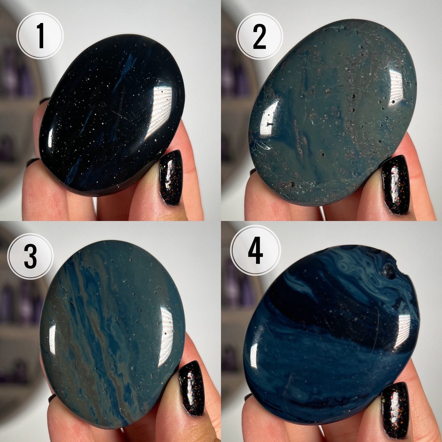 Sieber Agate Palm Stones