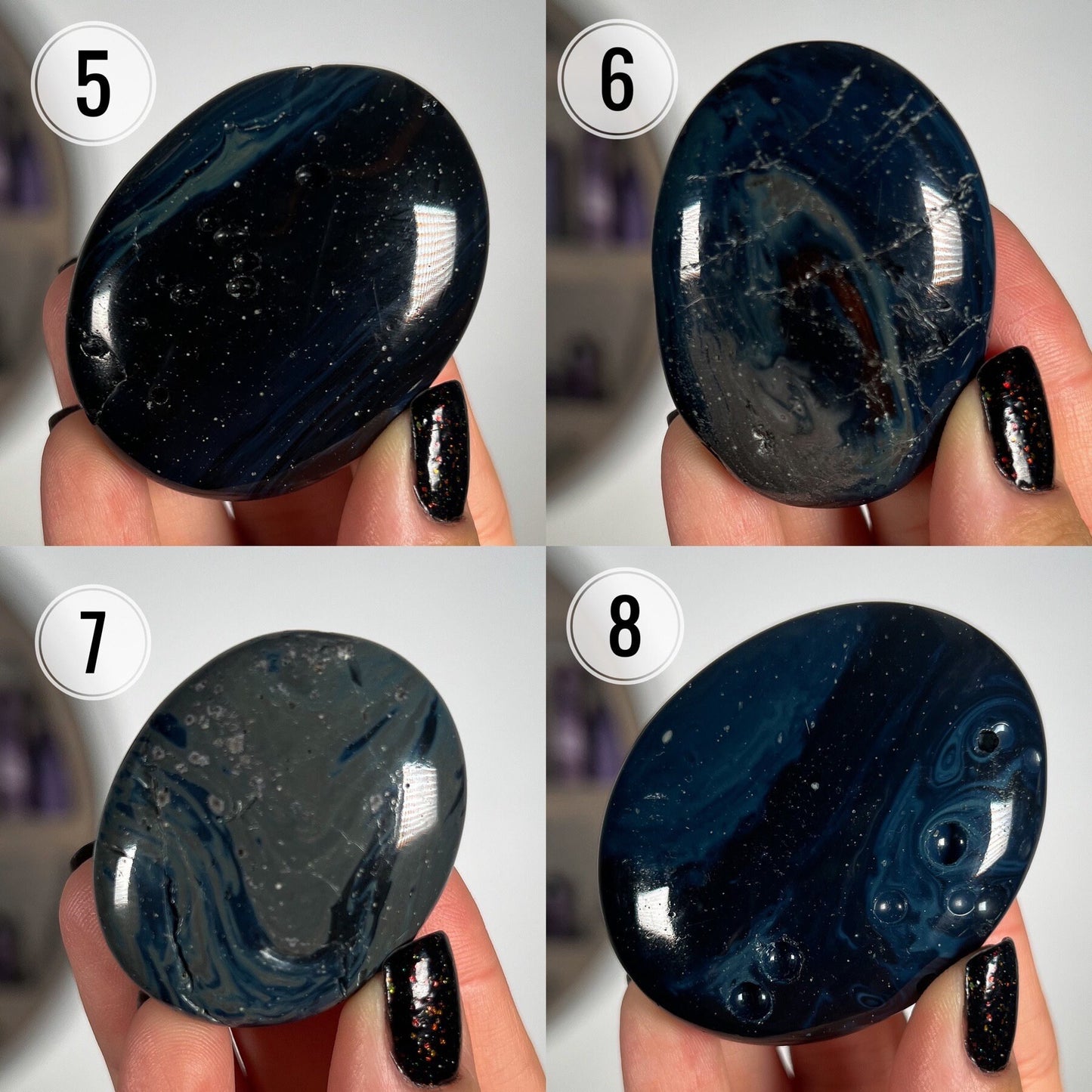 Sieber Agate Palm Stones
