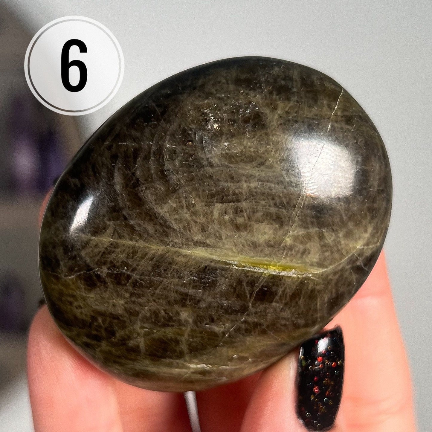 Green Tourmaline Palm Stones