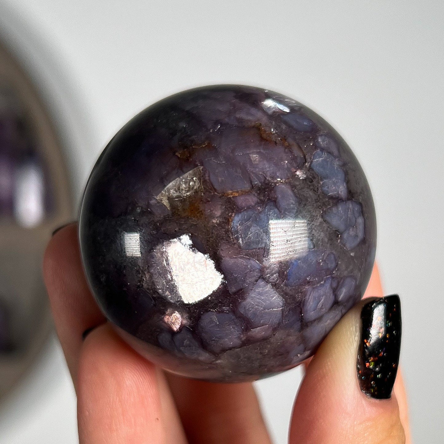 Gem Grade Lepidolite Sphere