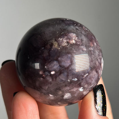 Gem Grade Lepidolite Sphere