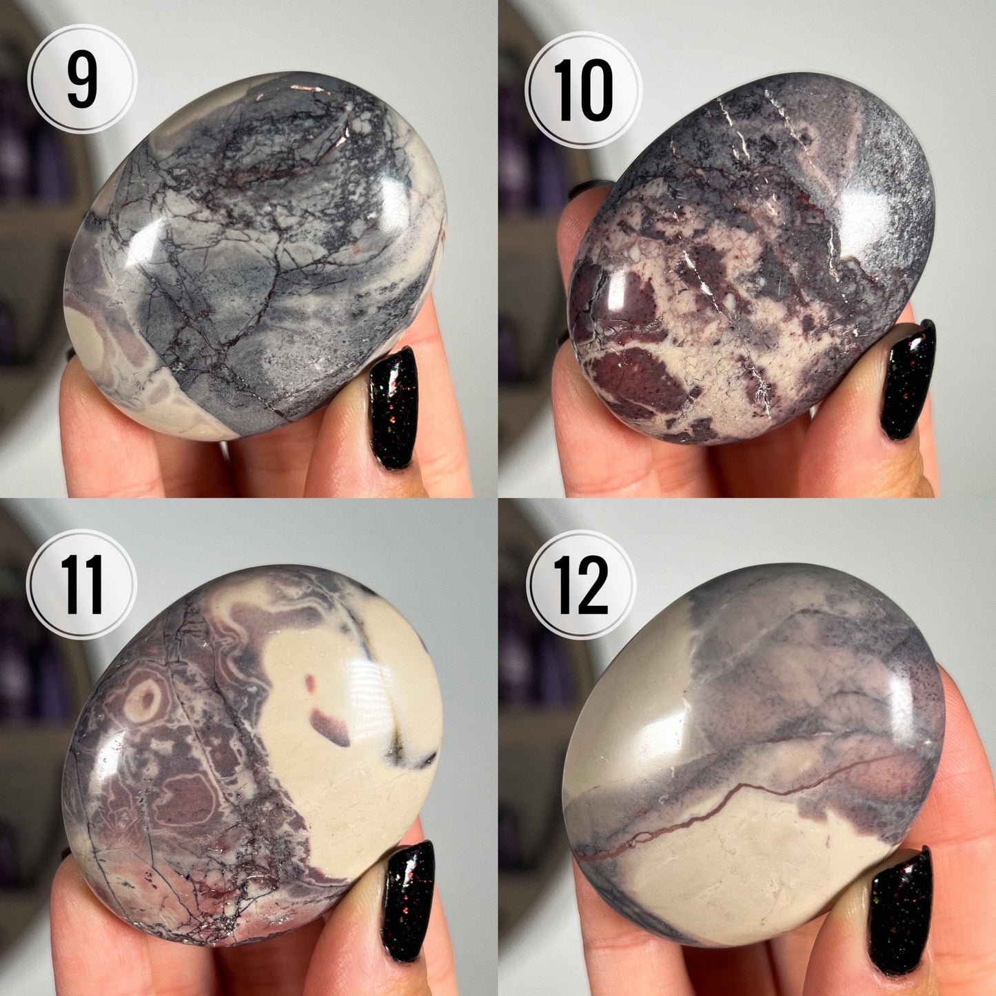 Porcelain Jasper Palm Stones