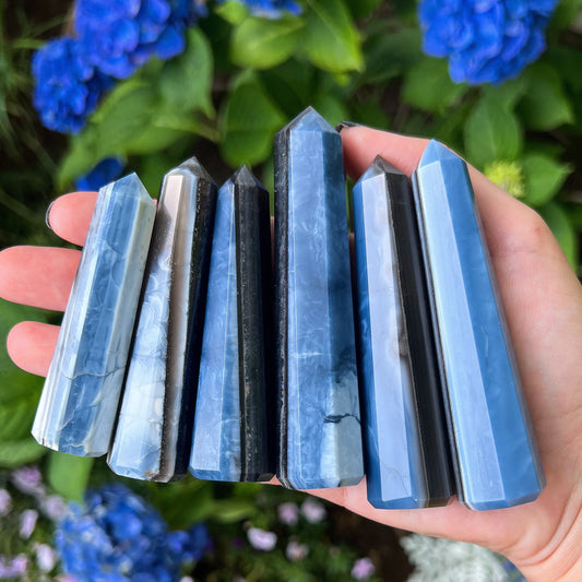 Blue Owyhee Opal Obelisk