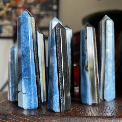 Blue Owyhee Opal Obelisk