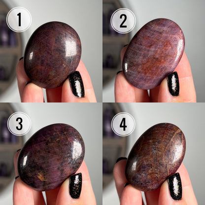 Ruby Corundum Pocket Stone