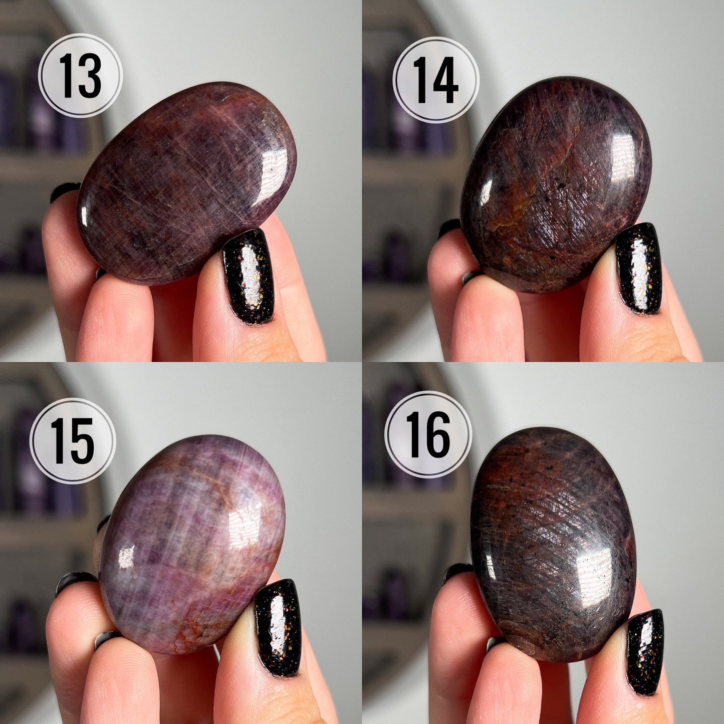 Ruby Corundum Pocket Stone