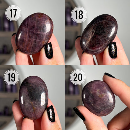 Ruby Corundum Pocket Stone