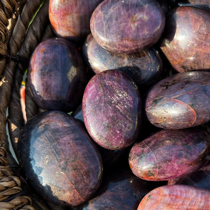 Ruby Corundum Pocket Stone