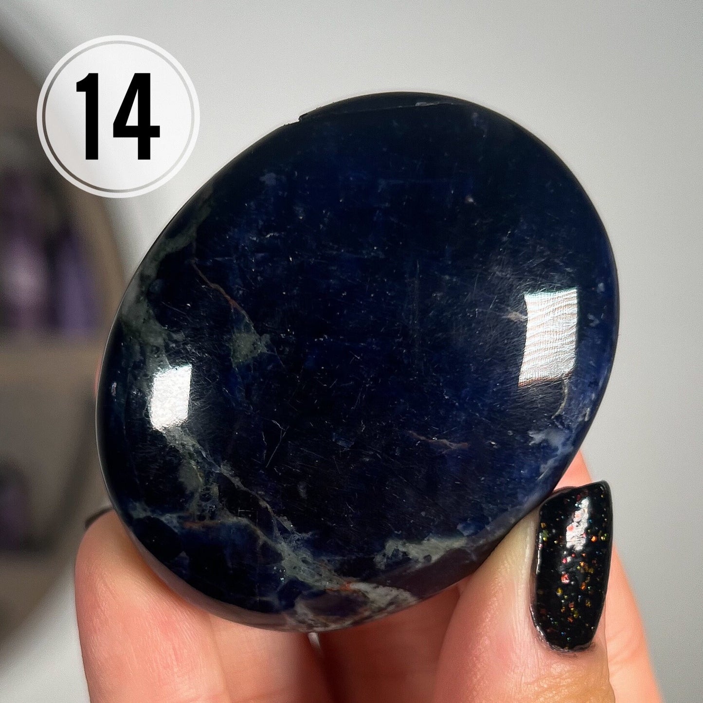 Sodalite Palm Stones