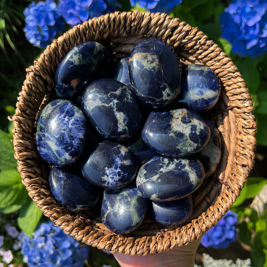Sodalite Palm Stones