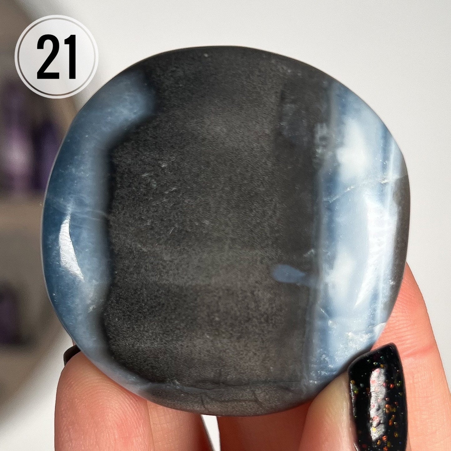 Blue Owyhee Opal Flat Palm