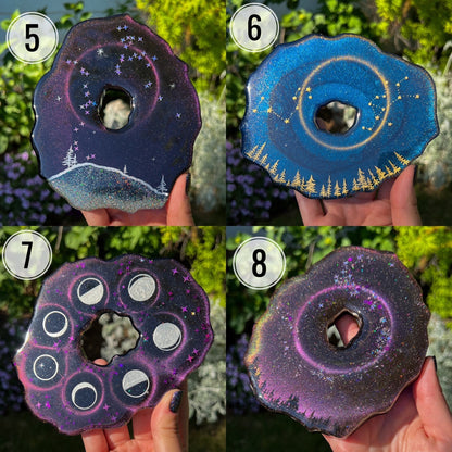 Resin Galaxy Sphere Stands