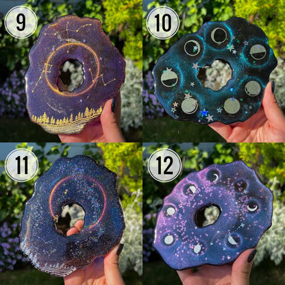 Resin Galaxy Sphere Stands