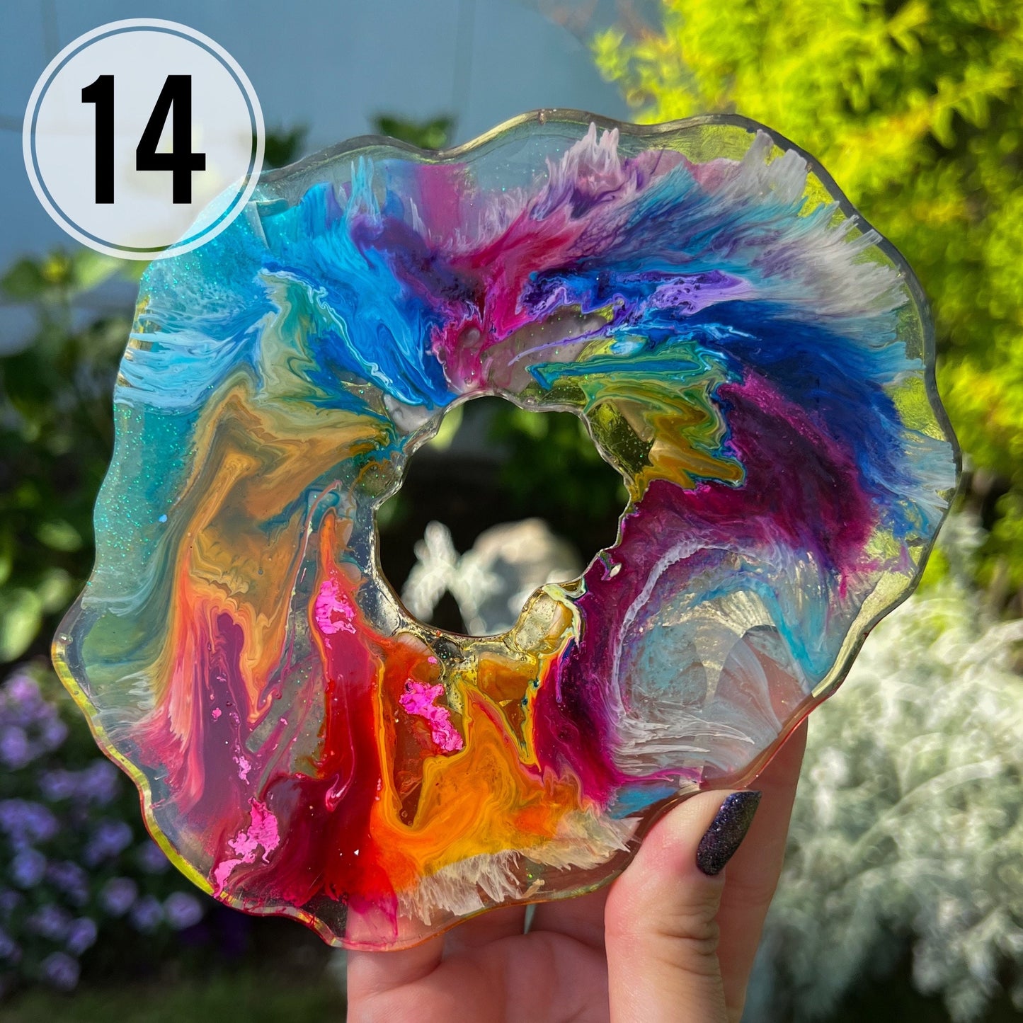 Resin Galaxy Sphere Stands
