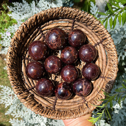 Star Almandine Garnet Sphere