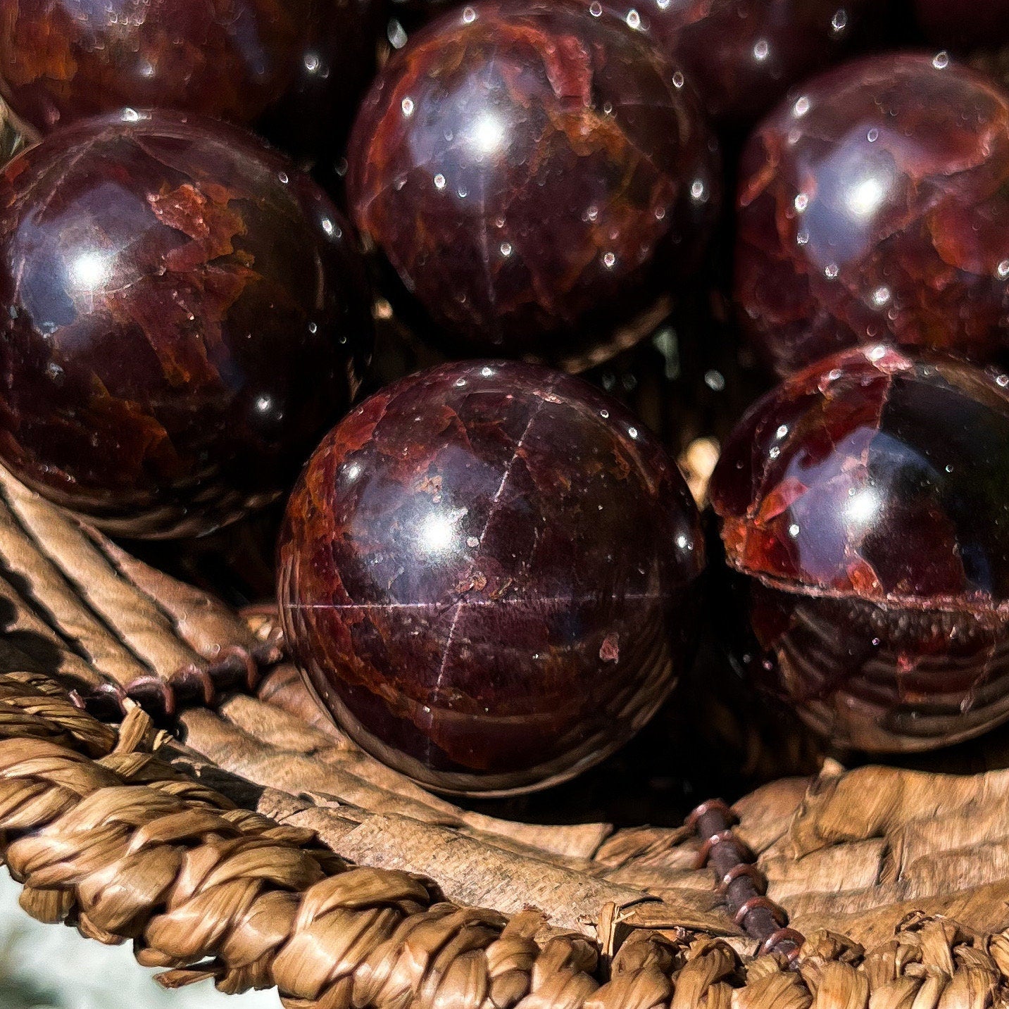 Star Almandine Garnet Sphere