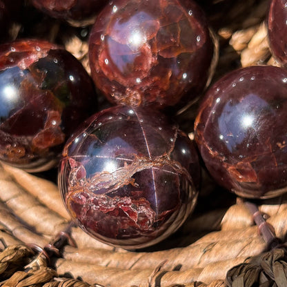 Star Almandine Garnet Sphere