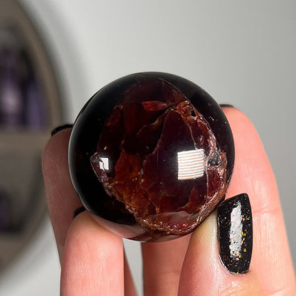 Star Almandine Garnet Sphere