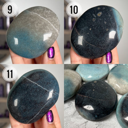 Blue Trolleite Palm Stones