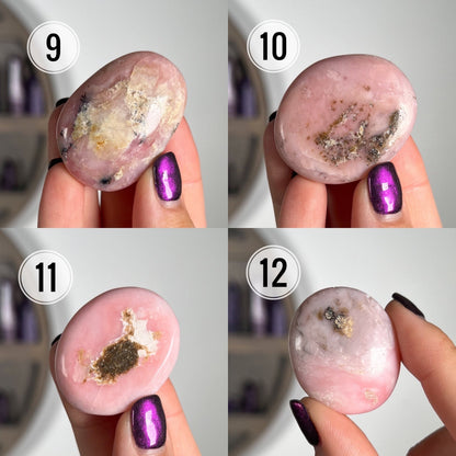 Pink Opal Palm Stones