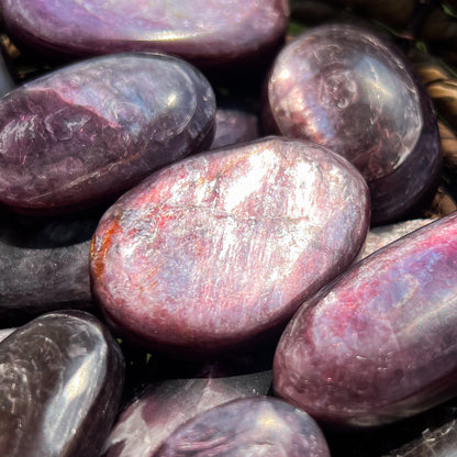 Gem Grade Lepidolite Palm Stone