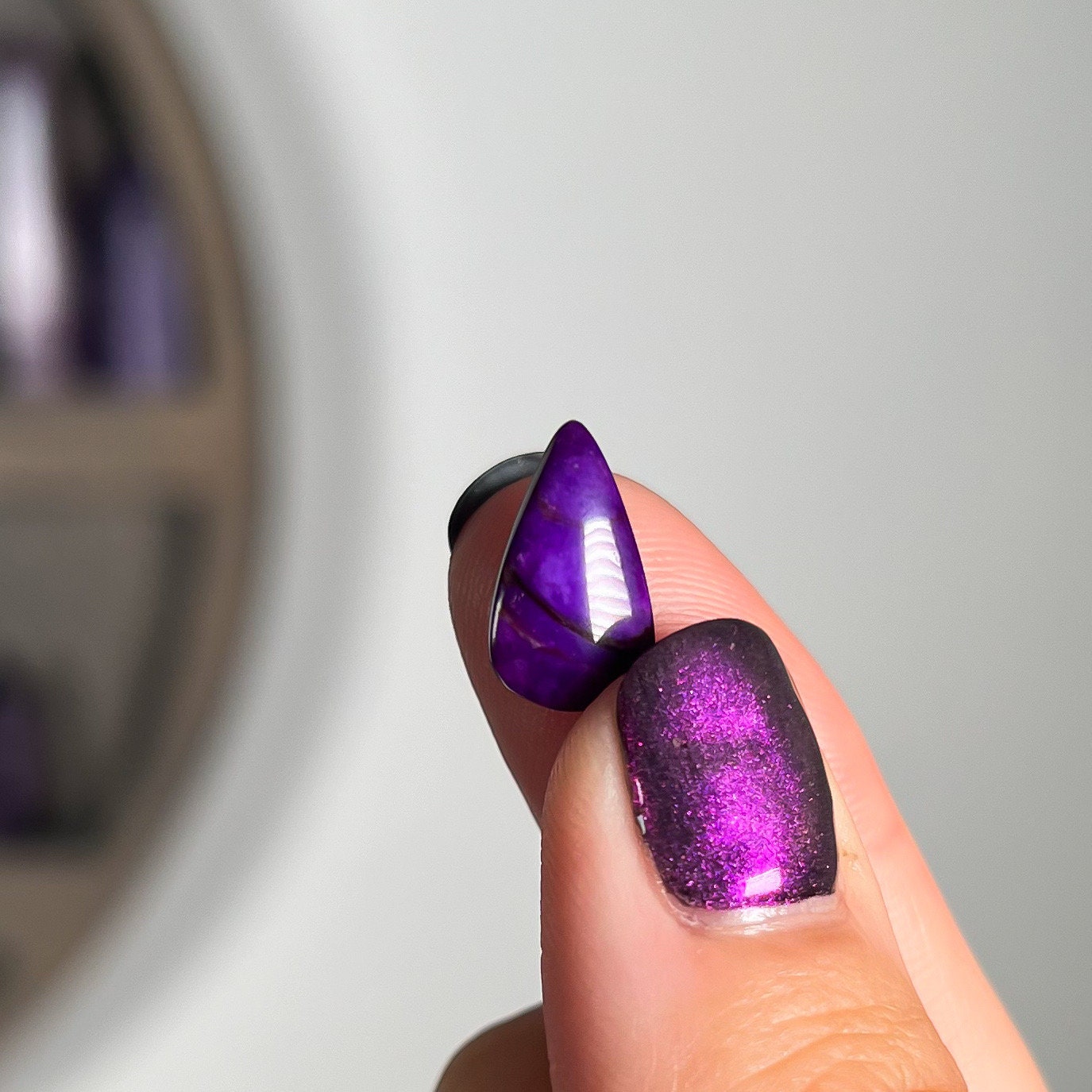 Sugilite Teardrop Cabochon