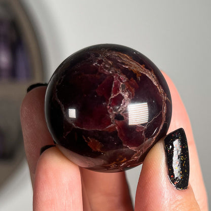 Star Almandine Garnet Sphere
