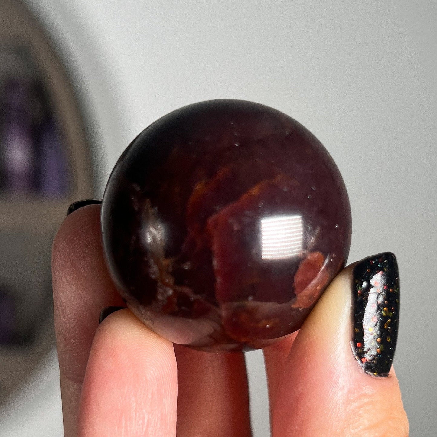 Star Almandine Garnet Sphere