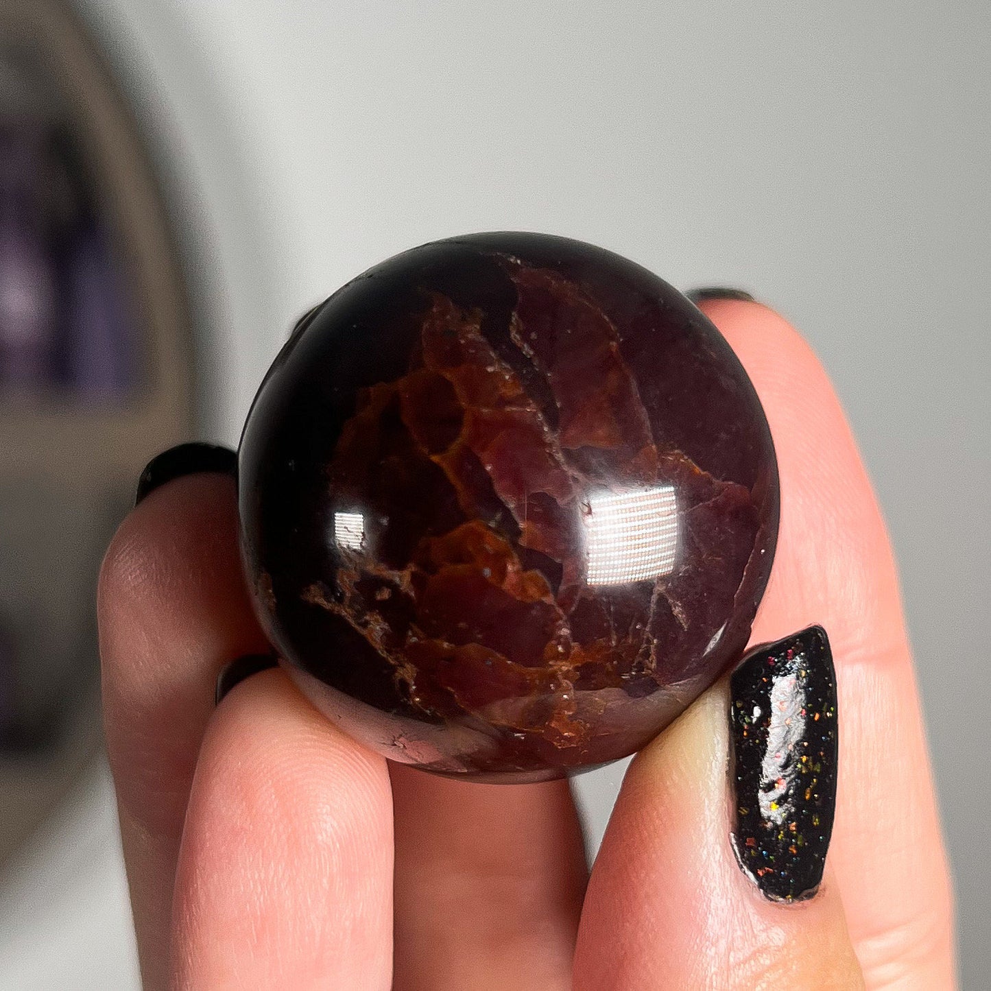 Star Almandine Garnet Sphere