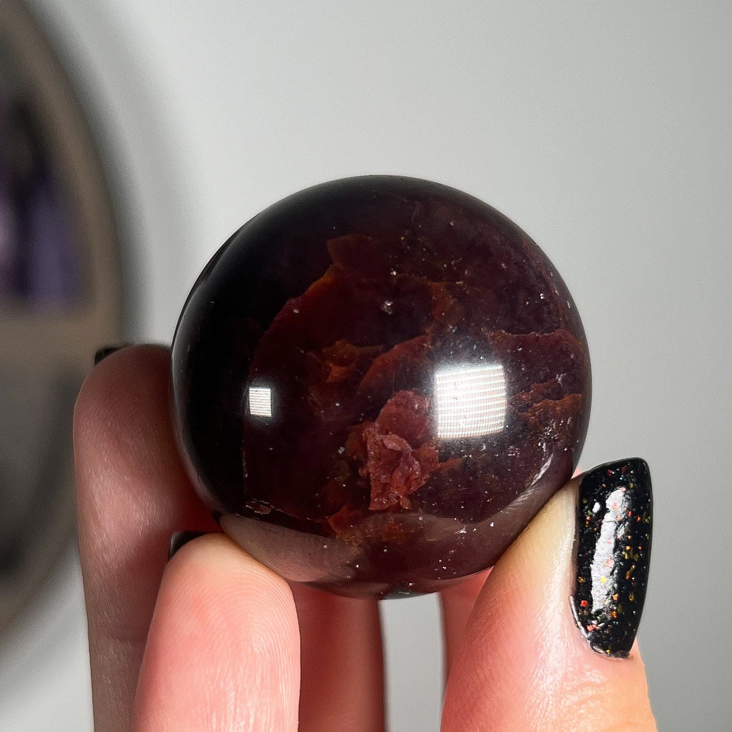 Star Almandine Garnet Sphere