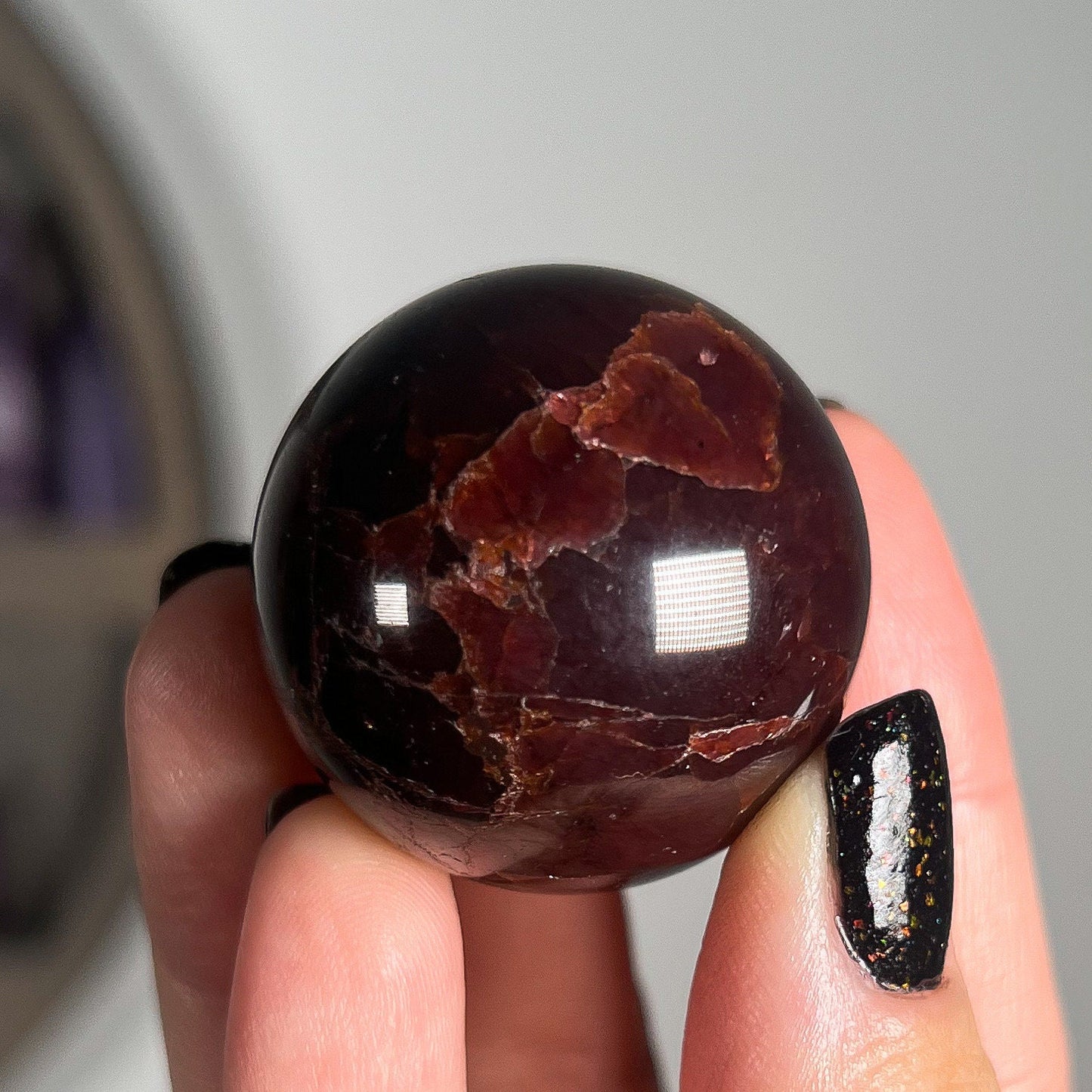 Star Almandine Garnet Sphere