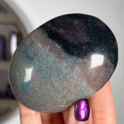 Blue Trolleite Palm Stones