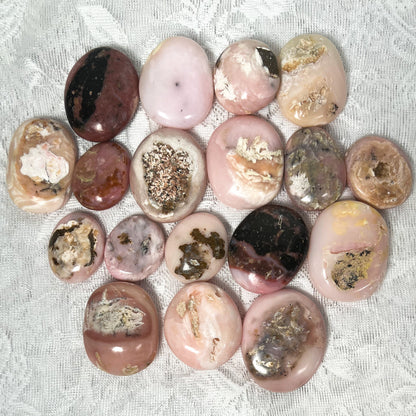 Pink Opal Palm Stones