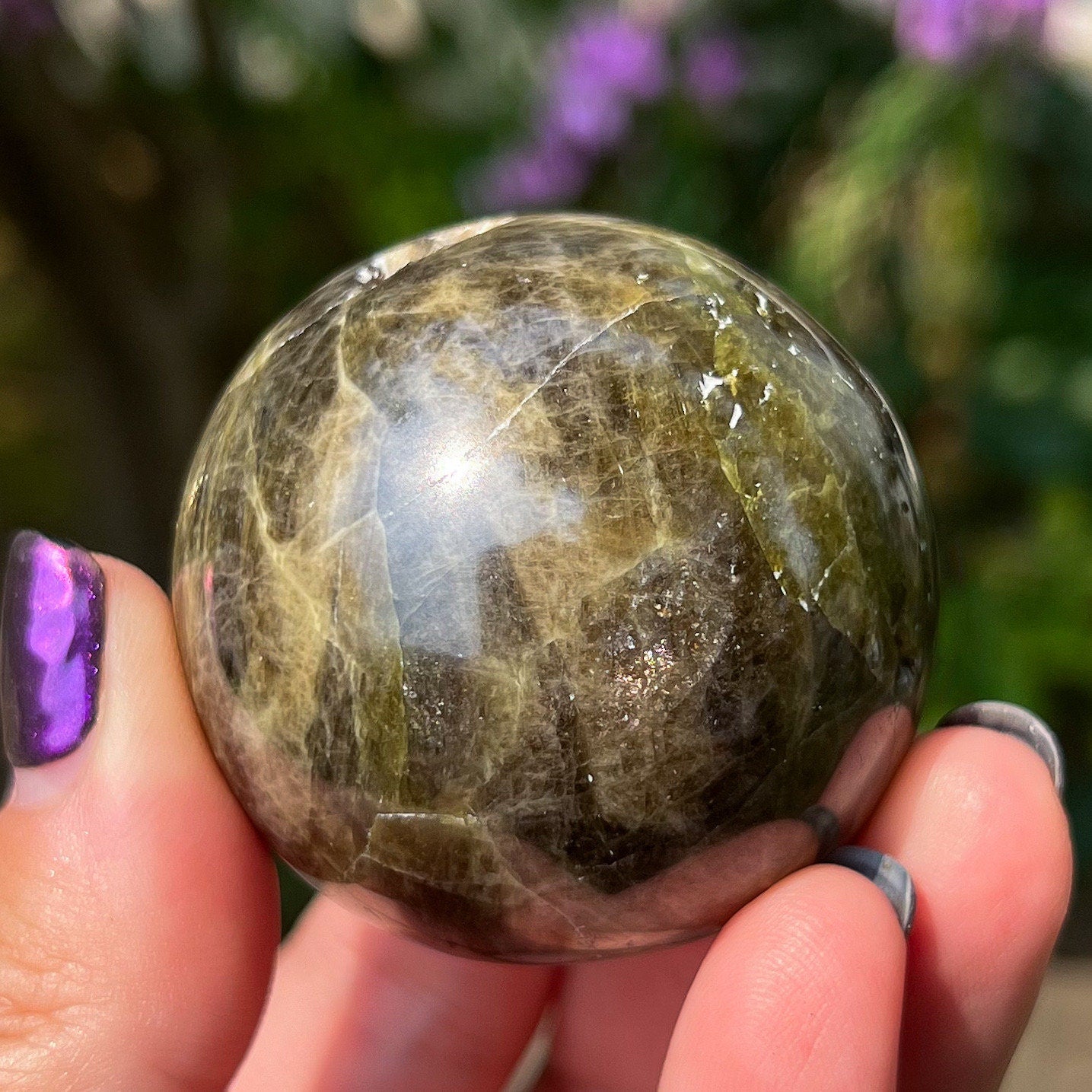 Green Tourmaline Sphere