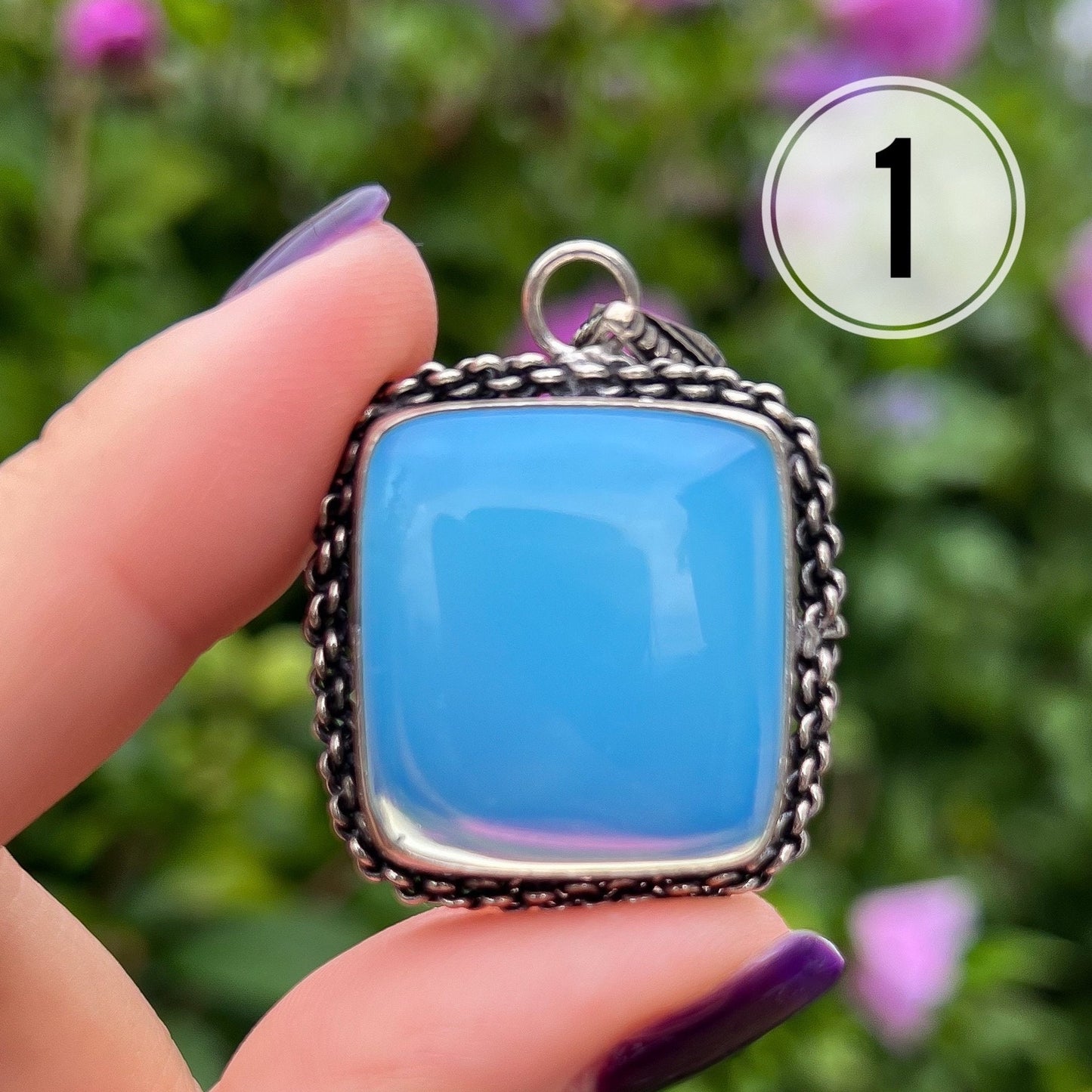 Opalite Sterling Silver Pendant