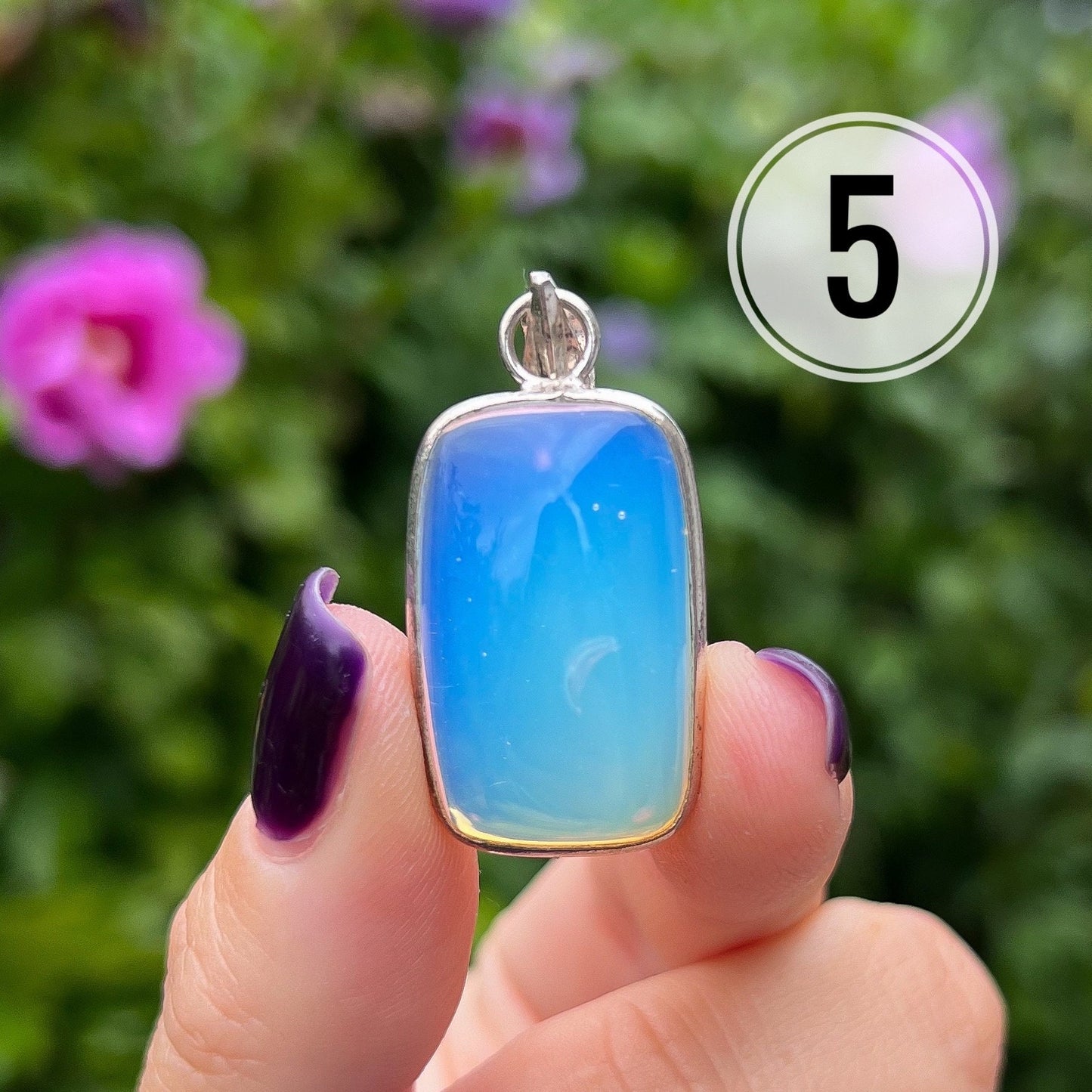 Opalite Sterling Silver Pendant