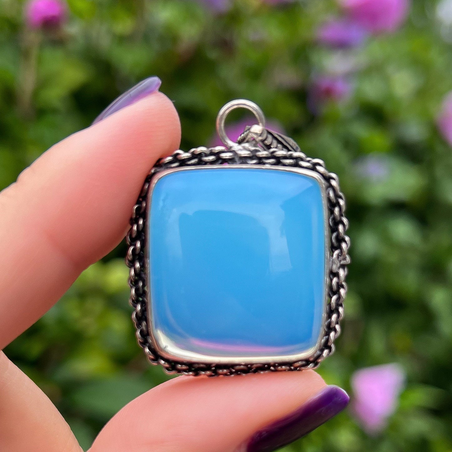 Opalite Sterling Silver Pendant