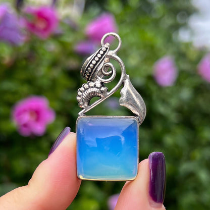 Opalite Sterling Silver Pendant