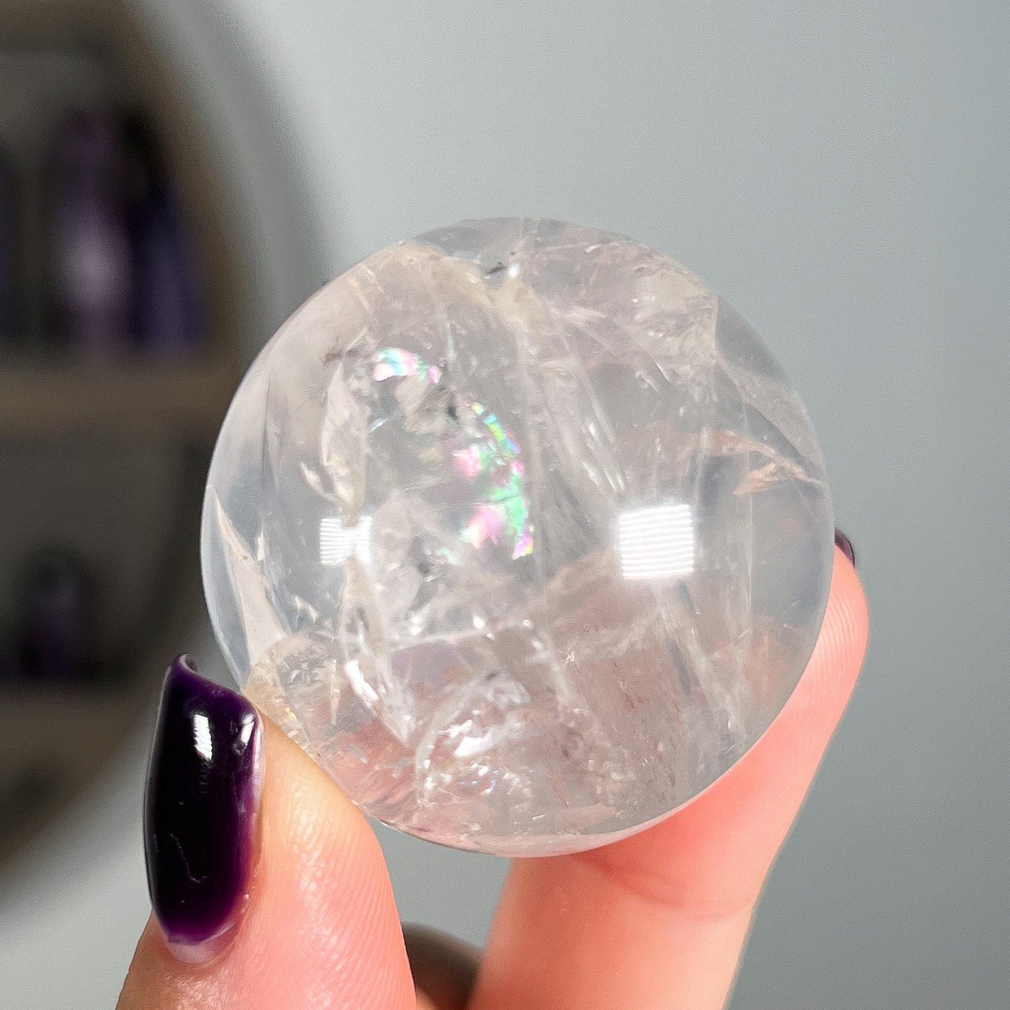 Girasol Hematoid Quartz Sphere