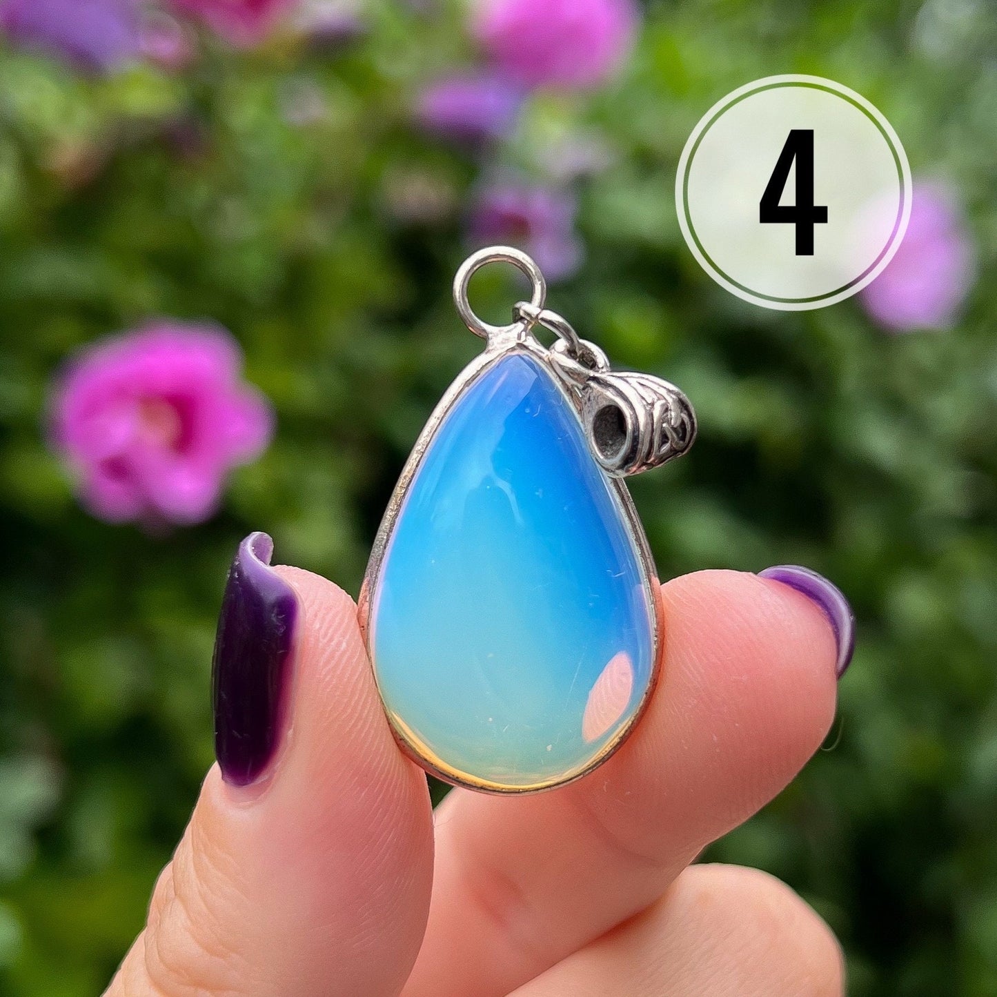 Opalite Sterling Silver Pendant